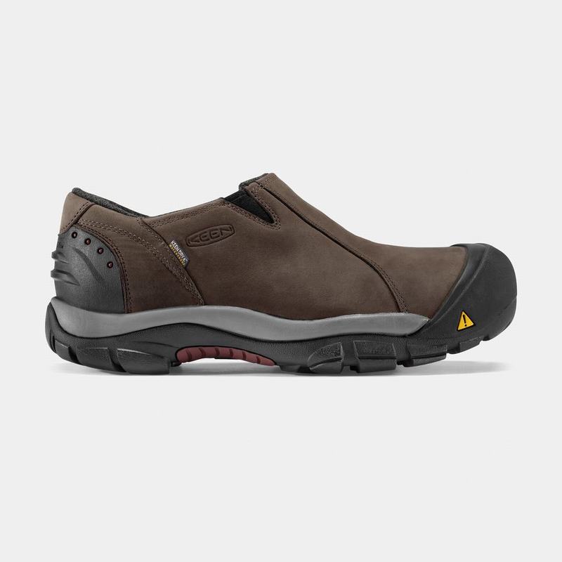 Keen Brixen Waterproof Kısa - Erkek Slip-on Ayakkabı - Kahverengi - Türkiye (852316GVS)